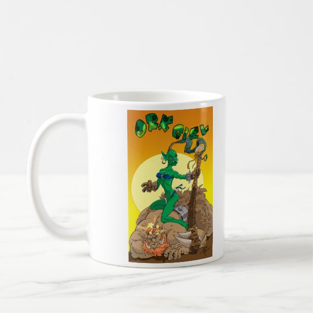 Caneca De Café MENINA de ORK na manhã (Esquerda)