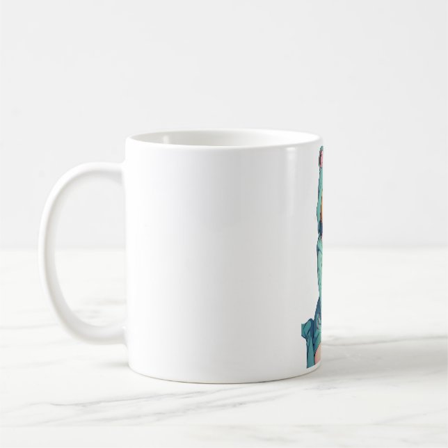 Caneca De Café menina de sapo (Esquerda)