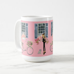 Caneca De Café Menina Designer Bag Purse Cachorro Cachorro impres