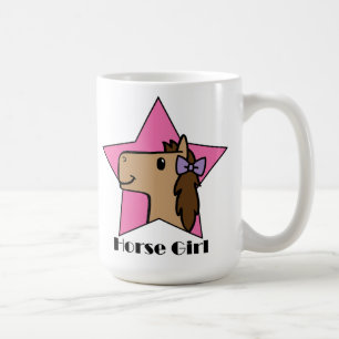 Caneca De Café Menina do cavalo