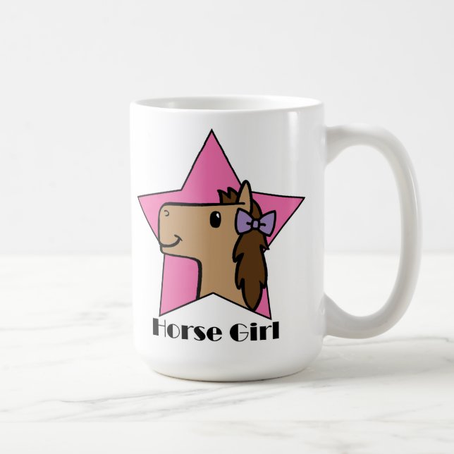Caneca De Café Menina do cavalo (Direita)