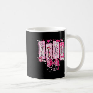 Caneca De Café Menina do Estetoscópio de Laço Coquete Enfermeira