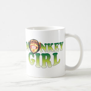 Caneca De Café Menina do macaco
