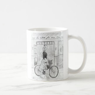 Caneca De Café menina em Paris