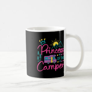 Caneca De Café Menina Família Camping Campervan Motorhome Princes