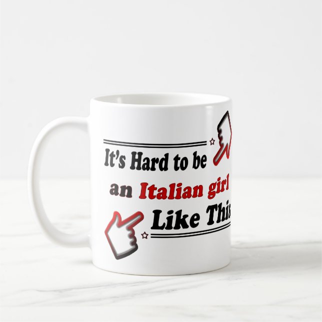 Caneca De Café Menina italiana (Esquerda)