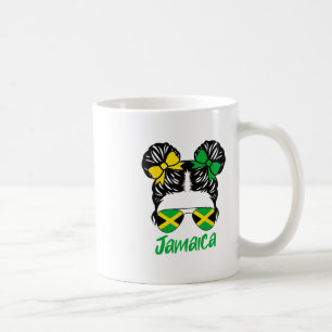 Caneca De Café Menina Jamaicana Coqueiro Desarrumado Jamaica Féri