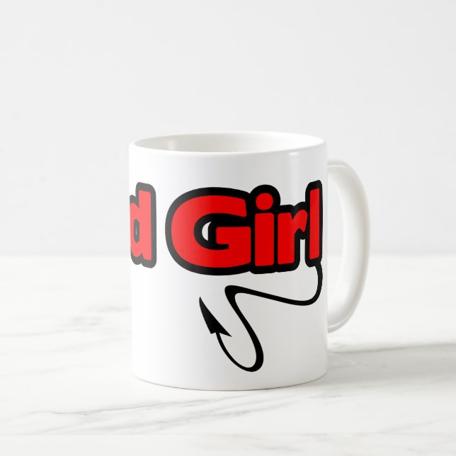 Caneca De Café Menina Má (Frente Esquerda)