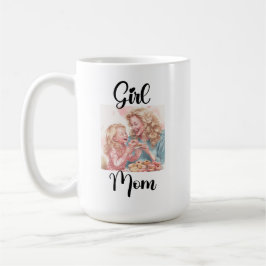 Caneca De Café Menina Mãe Mug