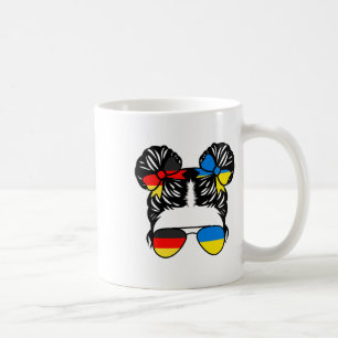 Caneca De Café Menina metade alemã metade ucraniana Alemanha Cria