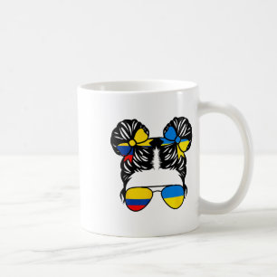 Caneca De Café Menina Metade Colombiana Metade Ucraniana Colômbia