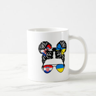 Caneca De Café Menina metade croata metade ucraniana Croácia Cria