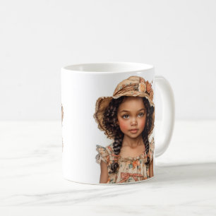 Caneca De Café Menina Negra