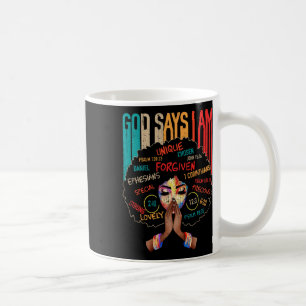 Caneca De Café Menina Negra Diz Que Sou A Mãe Da História Da Mela