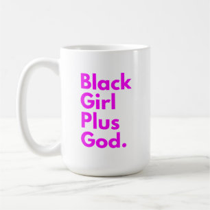 CANECA DE CAFÉ MENINA NEGRA MAIS DEUS