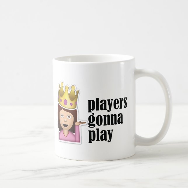 Caneca De Café Menina Sassy Emoji - jogadores que vão jogar (Direita)