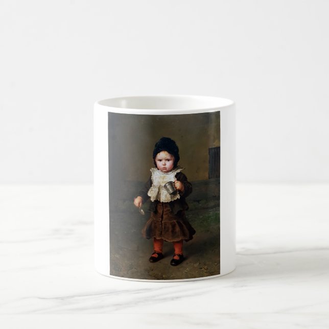 Caneca De Café Menina Vazia de Taça (Ludwig Knaus) (Centro)