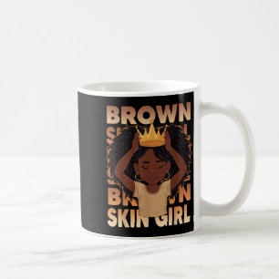 Caneca De Café Meninas Africanas Garota de Pele Morena Melanina P