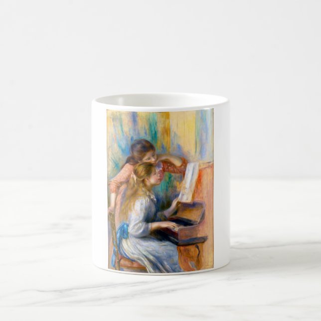 Caneca De Café Meninas ao Piano, Renoir (Centro)