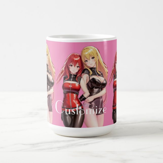 Caneca De Café Meninas bonitas Animam Thunder_Cove (Centro)