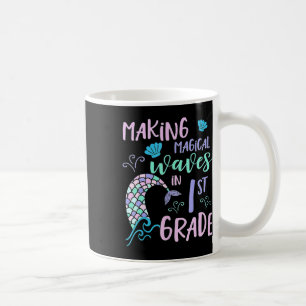 Caneca De Café Meninas Da Classe 1rua Fora De Sereia Fizeram Filh