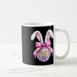 Caneca De Café Meninas Dia de Páscoa Laço Coquete Ll Bunny Disco