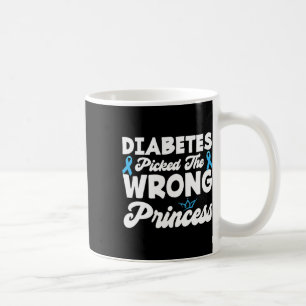 Caneca De Café Meninas Diabetes Enganaram A Princesa Errada T1d A