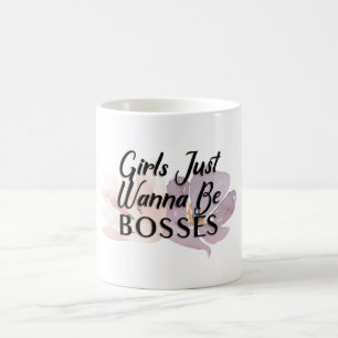 Caneca De Café Meninas JUst Quer Ser Chefe