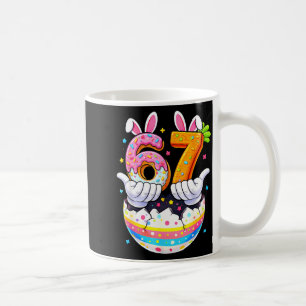 Caneca De Café Meninas meninos ovos de Páscoa coelho engraçado se