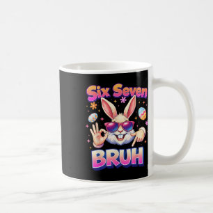 Caneca De Café Meninas Meninos Páscoa Coelho Engraçado Bruh Seis