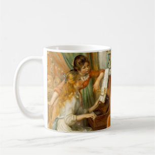 Caneca De Café Meninas no piano