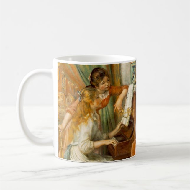 Caneca De Café Meninas no piano (Esquerda)