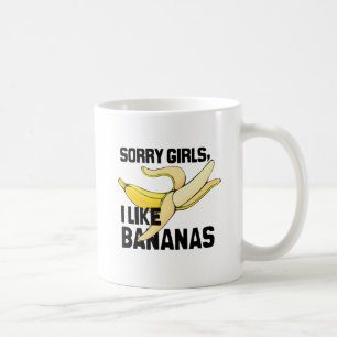 CANECA DE CAFÉ MENINAS PESAROSAS EU GOSTO DAS BANANAS - .PNG