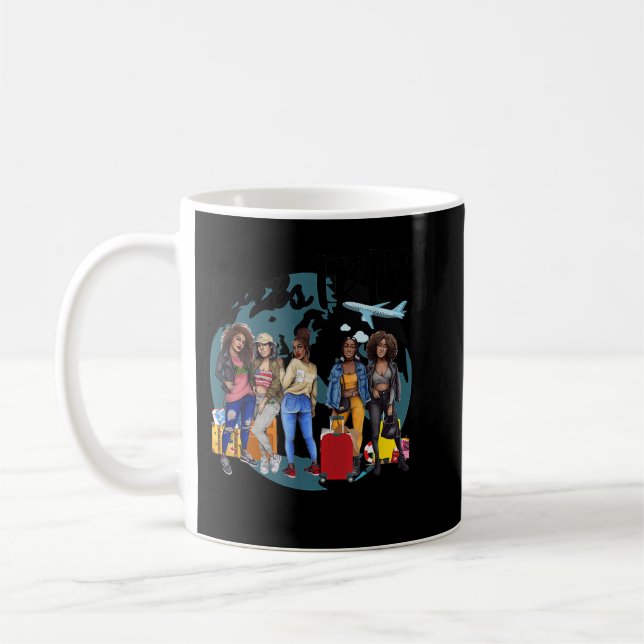 Caneca De Café Meninas Trip Black Women Queen Melanin African Ame (Esquerda)
