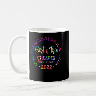 Caneca De Café Meninas Viajam Mais Baratas Que Uma Terapia Tie Dy