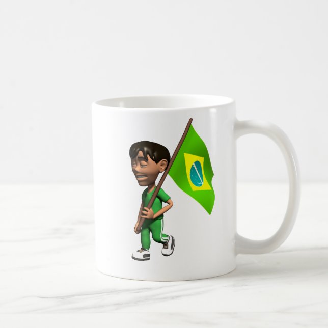 Caneca De Café Menino brasileiro (Direita)