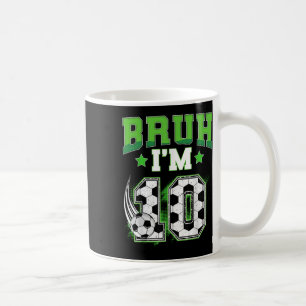Caneca De Café Menino de 10 anos de idade fazendo aniversário de
