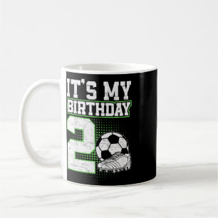 Caneca De Café Menino de 2 Anos de Futebol É Meu 2º Aniversário F