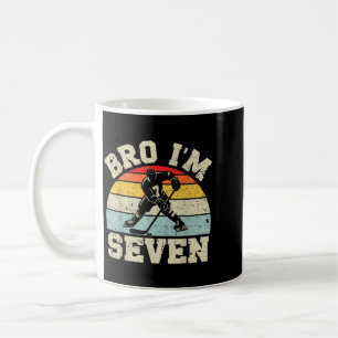 Caneca De Café Menino de 7 anos de idade de hóquei no gelo de ani