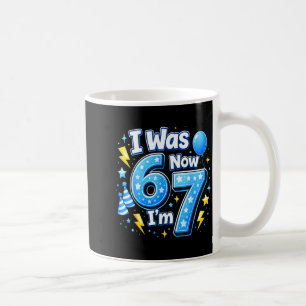 Caneca De Café menino de 7 anos de idade faz aniversário de 7 ano