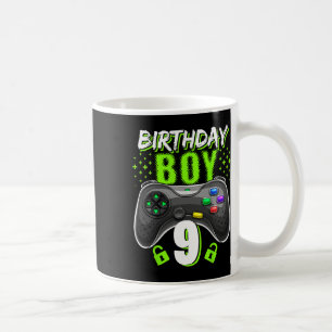 Caneca De Café Menino de 9 anos Controles de Video Game Gamer Ani