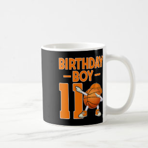 Caneca De Café Menino de Aniversário de 11 Anos Dabbing Esqueleto
