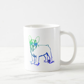 Caneca De Café Menino de Bulldogue Francês mais legal