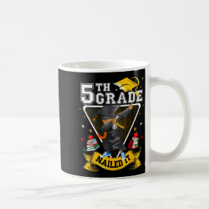 Caneca De Café Menino de formatura fazendo dab 5ª série mandou be