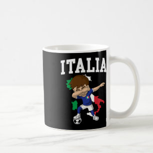 Caneca De Café Menino do Futebol Italiano Bandeira Itália Mapa Es