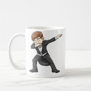 Caneca De Café Menino do Piano Dabbing Aluno de Piano Para um Pia