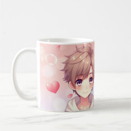 Caneca De Café Menino E Menina De Anime Bonitos