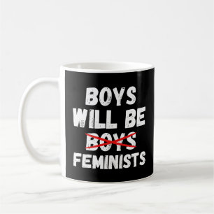 Caneca De Café Menino Feminista - Os Meninos Serão Feministas II