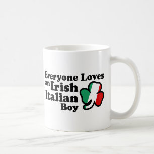 Caneca De Café Menino italiano irlandês