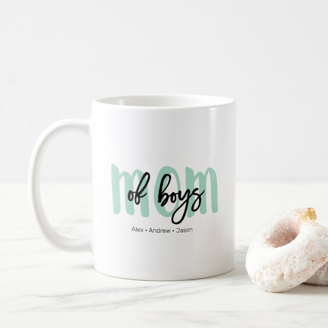 Caneca De Café Menino Mãe Mug De Filhos (Com Donut)